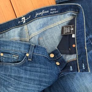 7 for all mankind josefina skinny boyfriend crop size 32